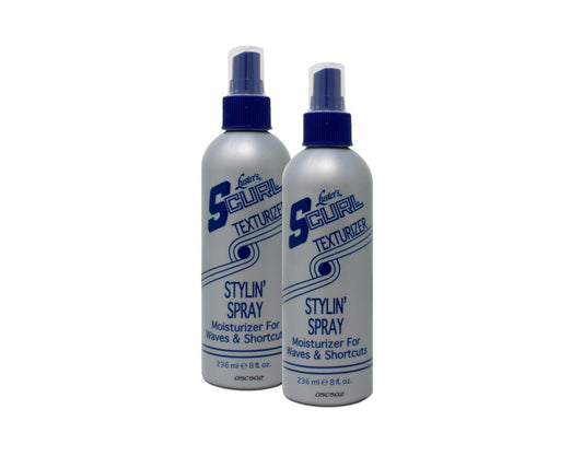 Luster's S-Curl Texturizing Styling Spray 235 ml (2er-Pack) – Definition und Feuchtigkeit für lockiges Haar