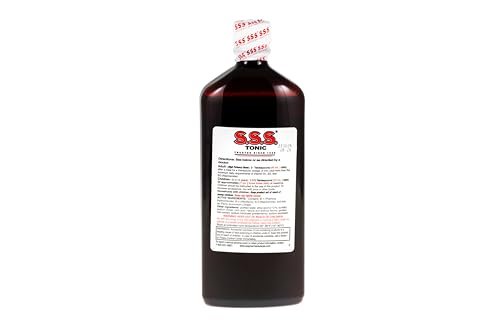 S.S.S. Tonic – Hochdosiertes Eisenpräparat mit B1, B2, B3 Vitaminen – 600 ml Flüssigformel für Energie, Vitalität & Wohlbefinden – Leicht einzunehmen, eisenreich, hergestellt in USA, für Frauen & Männer