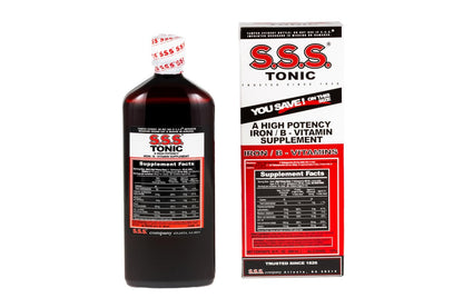 S.S.S. Tonic – Hochdosiertes Eisenpräparat mit B1, B2, B3 Vitaminen – 600 ml Flüssigformel für Energie, Vitalität & Wohlbefinden – Leicht einzunehmen, eisenreich, hergestellt in USA, für Frauen & Männer