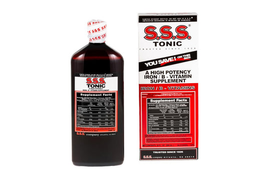 S.S.S. Tonic – Hochdosiertes Eisenpräparat mit B1, B2, B3 Vitaminen – 600 ml Flüssigformel für Energie, Vitalität & Wohlbefinden – Leicht einzunehmen, eisenreich, hergestellt in USA, für Frauen & Männer
