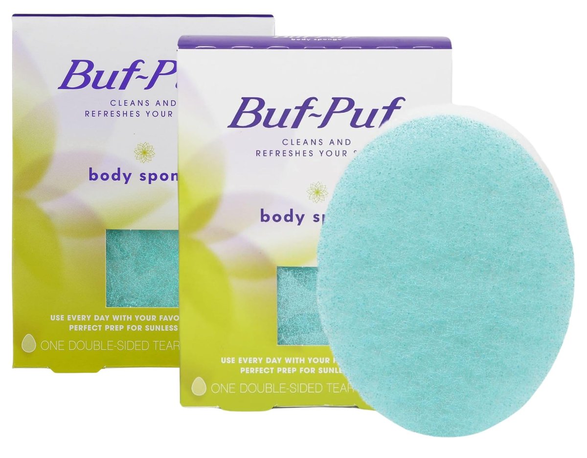 Buf-Puf Körper Schwamm – 2er-Pack für sanfte Reinigung & Peeling