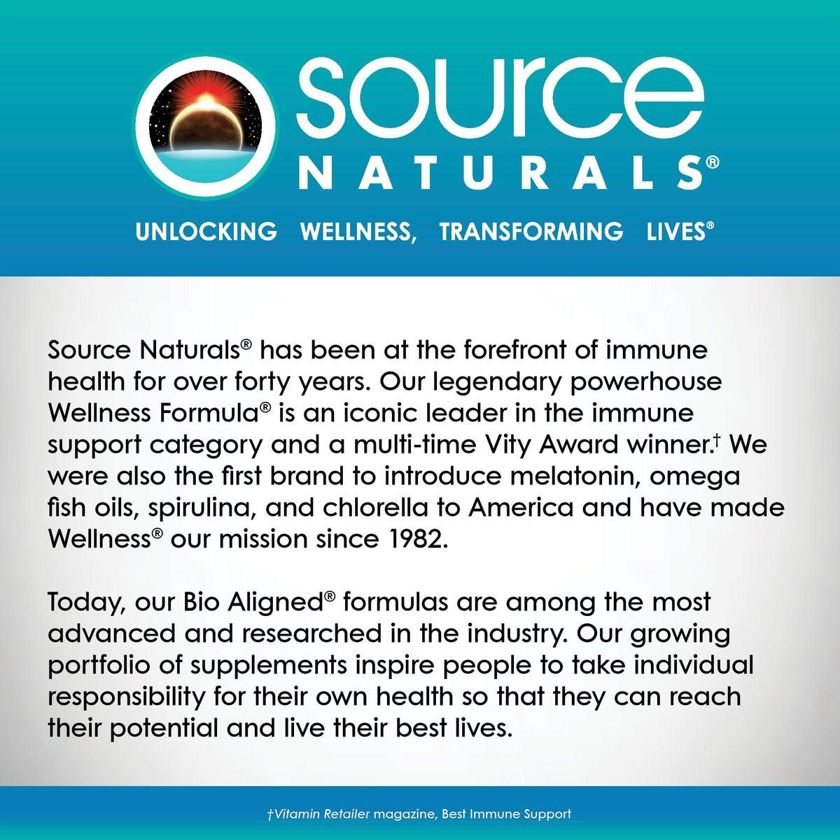 Source Naturals Wellness Formula – Bio-Aligned Vitamine & Kräuter für Immunsystem Unterstützung – 60 Kapseln