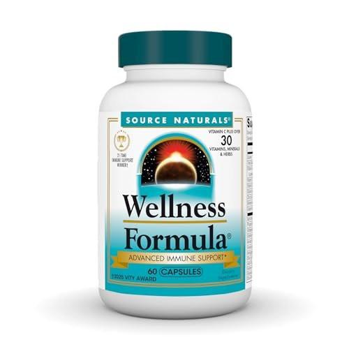 Source Naturals Wellness Formula – Bio-Aligned Vitamine & Kräuter für Immunsystem Unterstützung – 60 Kapseln