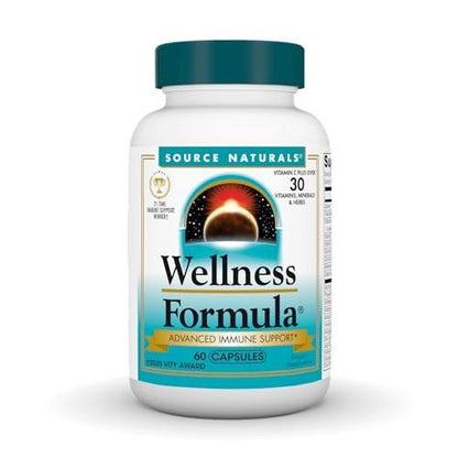 Source Naturals Wellness Formula – Bio-Aligned Vitamine & Kräuter für Immunsystem Unterstützung – 60 Kapseln