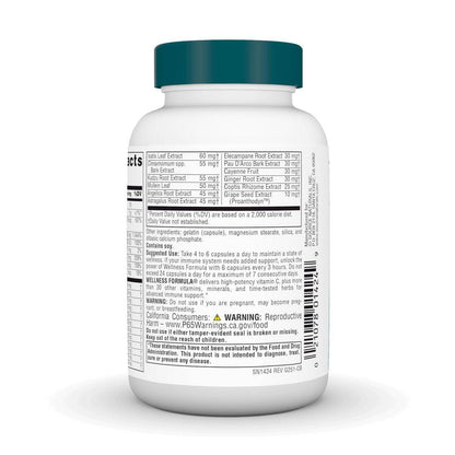 Source Naturals Wellness Formula – Bio-Aligned Vitamine & Kräuter für Immunsystem Unterstützung – 60 Kapseln