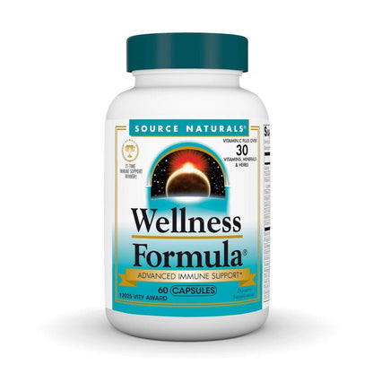 Source Naturals Wellness Formula – Bio-Aligned Vitamine & Kräuter für Immunsystem Unterstützung – 60 Kapseln