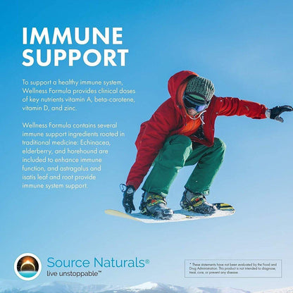 Source Naturals Wellness Formula – Bio-Aligned Vitamine & Kräuter für Immunsystem Unterstützung – 60 Kapseln