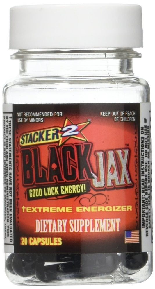 Stacker 2 Black Jax Kapseln, 20 Kapseln – Hochwertiges Nahrungsergänzungsmittel