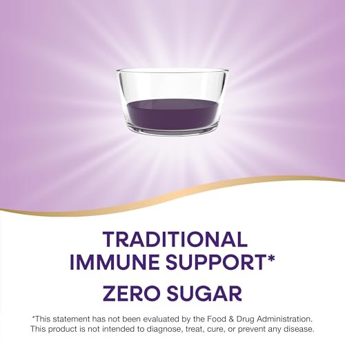Nature’s Way Sambucus Zero Sugar Traditioneller Holundersirup – Hochkonzentrierter Holunderextrakt, zuckerfrei, Beerengeschmack, 240 ml