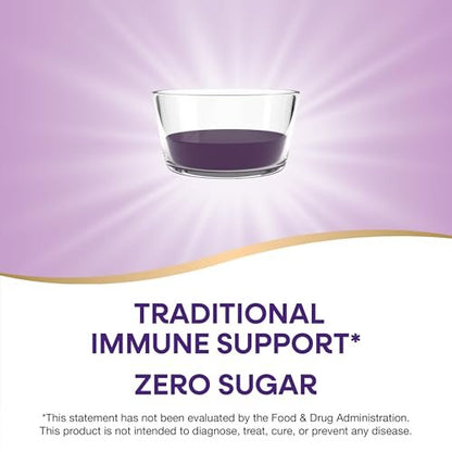 Nature’s Way Sambucus Zero Sugar Traditioneller Holundersirup – Hochkonzentrierter Holunderextrakt, zuckerfrei, Beerengeschmack, 240 ml