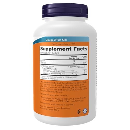 NOW Foods Ultra Omega-3 – 180 magensaftresistente Weichkapseln, molekular destilliert
