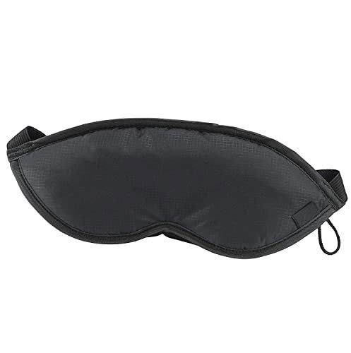 Lewis N. Clark Herren Reise-Komfort Schlafmaske mit verstellbaren Bändern, Schwarz, Einzeln (505-Black)
