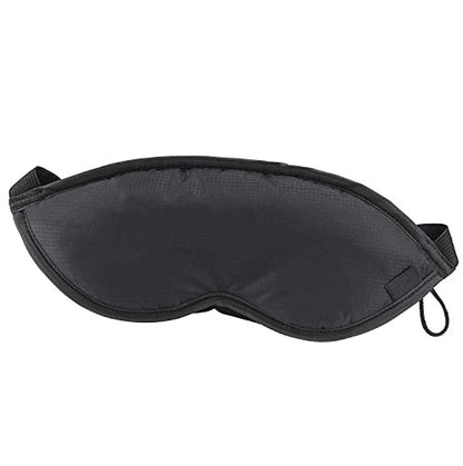 Lewis N. Clark Herren Reise-Komfort Schlafmaske mit verstellbaren Bändern, Schwarz, Einzeln (505-Black)