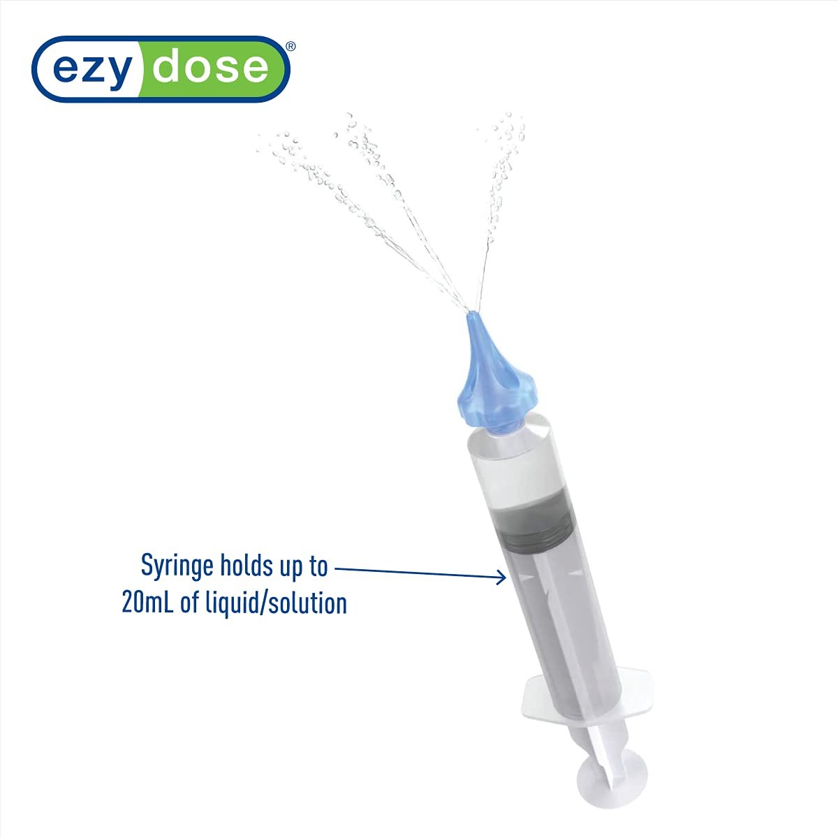 EZY DOSE Ohrenspritze mit Tri-Stream-Düse – Sicher & Effektiv für Kinder und Erwachsene, 20 ml, BPA-frei