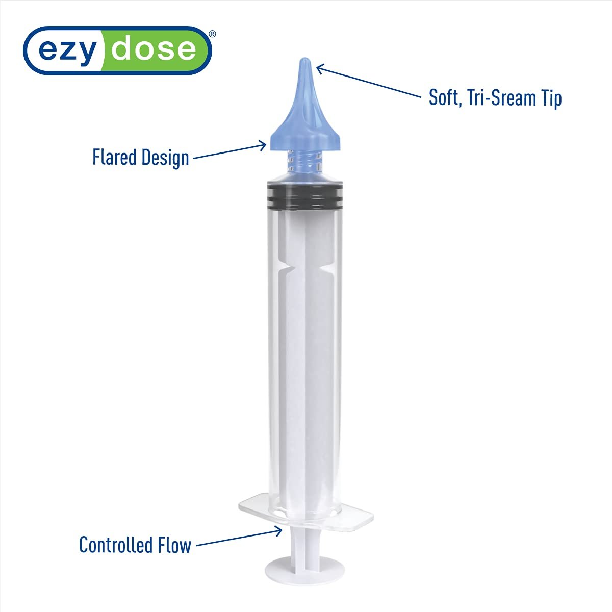 EZY DOSE Ohrenspritze mit Tri-Stream-Düse – Sicher & Effektiv für Kinder und Erwachsene, 20 ml, BPA-frei