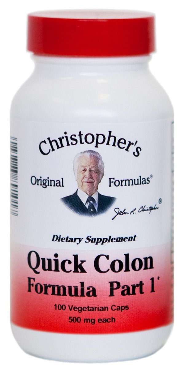 Christopher's Original Formulas Quick Colon Part 1 – Unterstützung für die Darmgesundheit, 100 pflanzliche Kapseln