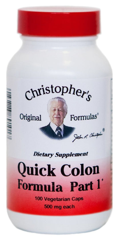 Christopher's Original Formulas Quick Colon Part 1 – Unterstützung für die Darmgesundheit, 100 pflanzliche Kapseln