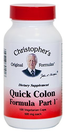 Christopher's Original Formulas Quick Colon Part 1 – Unterstützung für die Darmgesundheit, 100 pflanzliche Kapseln