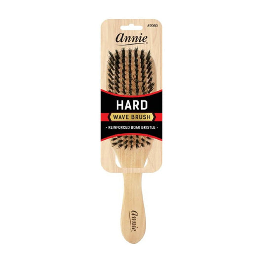Annie Hard Wave Boar & Nylon Bristle Brush Hellbraun - Professionelle Haarbürste für alle Haartypen