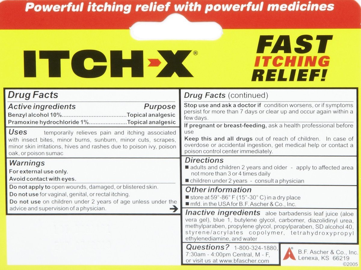 Itch-x Schnellwirkendes Anti-Juckreiz-Gel, 35,4 g (1,25 Unzen)