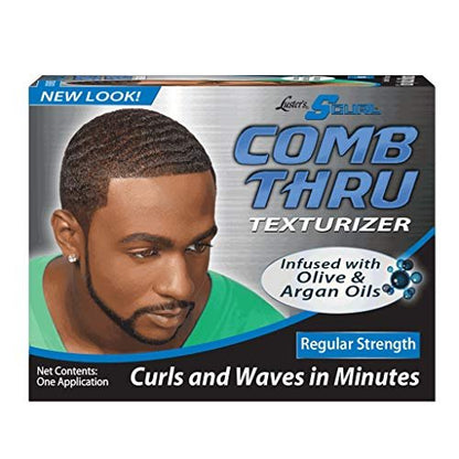 Luster's SCurl Comb Thru Texturizer Kit (Reguläre Stärke) – 2-teiliges Set