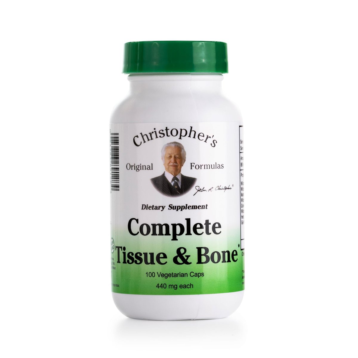Christopher's Original Formulas Complete Tissue & Bone Formula – 100 Veg Kapseln | Pflanzliche Unterstützung für Knochen und Bindegewebe