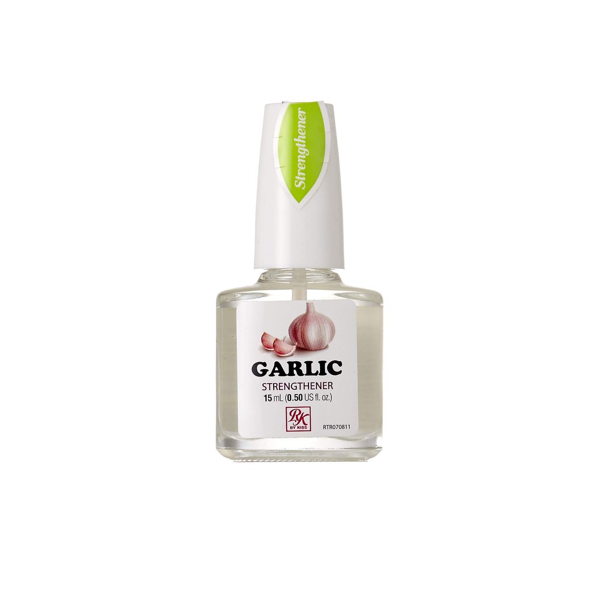 Ruby Kisses Nagelbehandlung mit Knoblauch – Nagelstärker für Wachstum & Reparatur, stärkender Nagellack für dünne, geschädigte Nägel, stoppt Splitter, Absplitterungen und Risse, angereichert mit Knoblauch & Vitamin E (1 Packung)