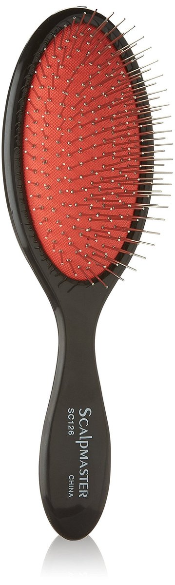 Scalpmaster Bürste mit Drahtkissen – Premium Haarbürste aus Wildschweinborsten für alle Haartypen
