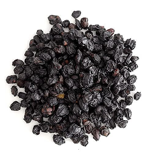 Frontier Co-op Getrocknete Holunderbeeren, Europäische Ganze - Non-GMO Holunderbeeren getrocknete Früchte für Pulver, Tee, Immununterstützung - Koscher | 16 Unzen (1er-Pack)