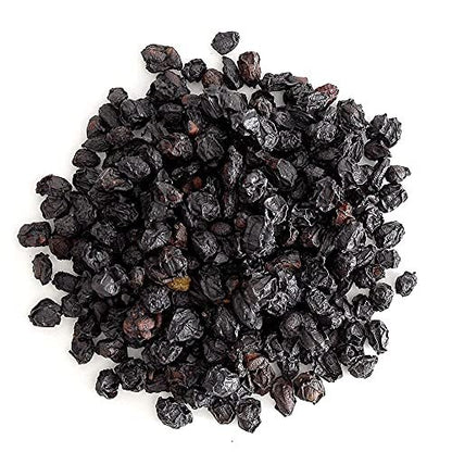Frontier Co-op Getrocknete Holunderbeeren, Europäische Ganze - Non-GMO Holunderbeeren getrocknete Früchte für Pulver, Tee, Immununterstützung - Koscher | 16 Unzen (1er-Pack)