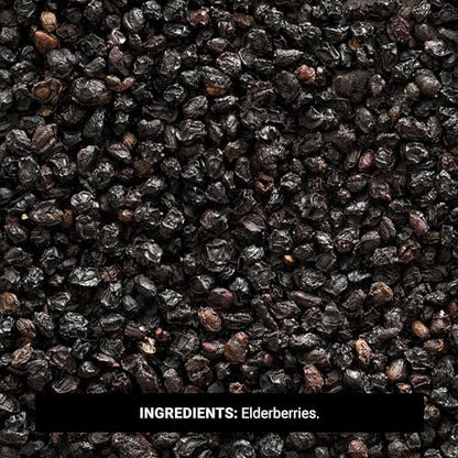 Frontier Co-op Getrocknete Holunderbeeren, Europäische Ganze - Non-GMO Holunderbeeren getrocknete Früchte für Pulver, Tee, Immununterstützung - Koscher | 16 Unzen (1er-Pack)