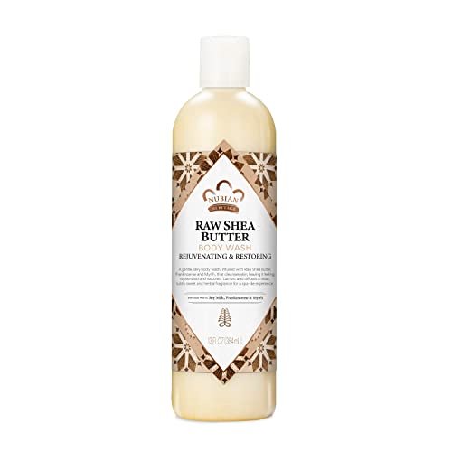 Nubian Heritage Duschgel mit Rohsheabutter für trockene Haut, parabenfrei, 390 ml