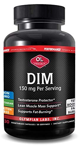 Olympian Labs DIM 150mg – DIM Diindolylmethan Kapseln für Hormonbalance, reine Haut, PCOS & Fitnessunterstützung – 30 Kapseln (30-Tage-Versorgung)