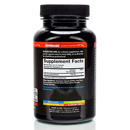 Olympian Labs DIM 150mg – DIM Diindolylmethan Kapseln für Hormonbalance, reine Haut, PCOS & Fitnessunterstützung – 30 Kapseln (30-Tage-Versorgung)