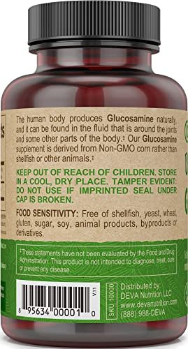 DEVA Vegan Vitamine Glucosamin Tabletten, 90 Tabletten