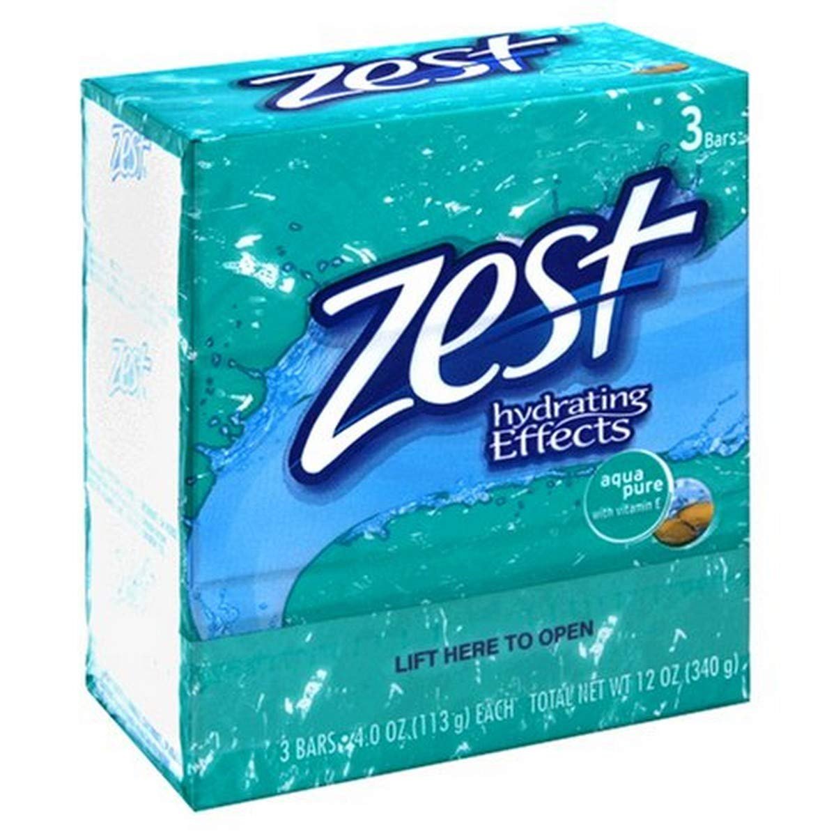 Zest 3er-Pack Aqua Pure Seife, 113 g pro Riegel