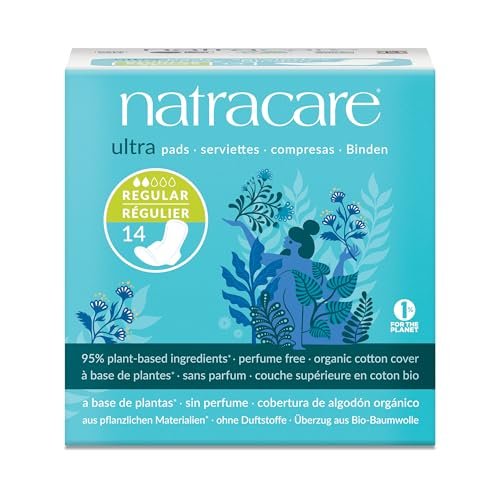 Natracare Bio-Baumwoll-Damenbinden Ultra Regular mit Flügeln, 14 Stück