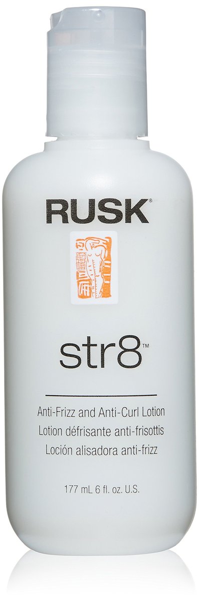 RUSK Designer Collection Str8 Anti-Frizz & Anti-Curl Lotion 177 ml - Leichte, fettfreie Formel für glattes, frizzfreies Haar