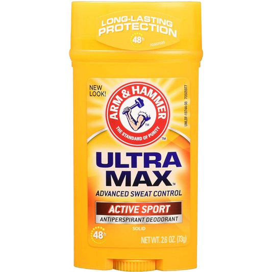 ARM & HAMMER Ultramax Solid Antiperspirant Deodorant Active Sport 2,6 Unzen (4er-Pack)