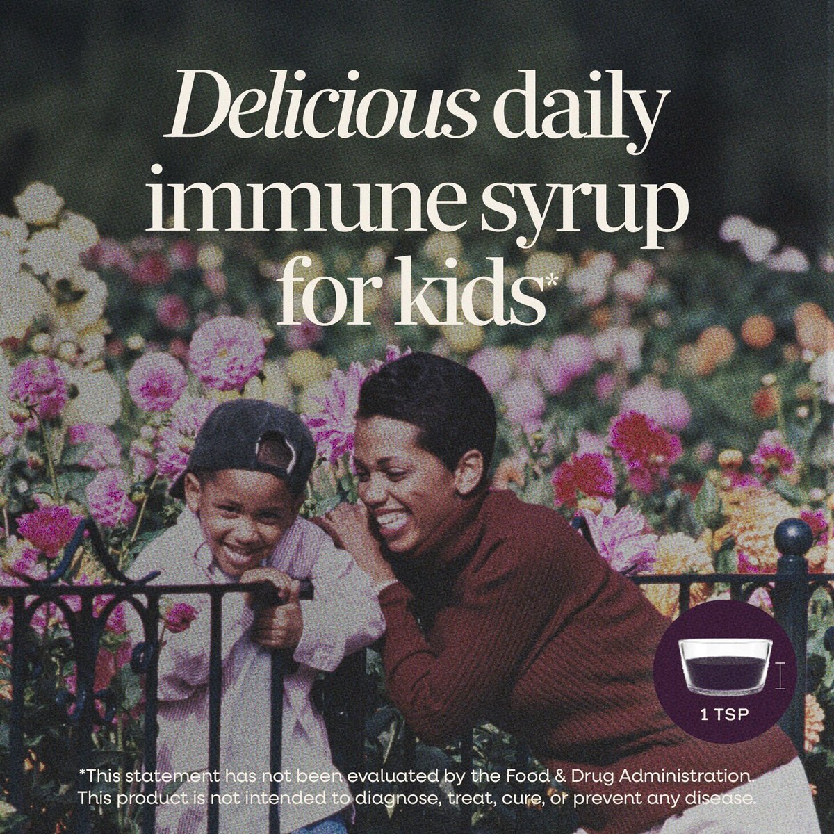 Nature's Way Sambucus Kids Immune Holunderbeeren-Sirup für Kinder, mit Echinacea & Propolis, traditionelle Immununterstützung, Beerengeschmack, 118 ml