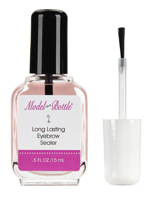Model in a Bottle Eyebrow Sealer – wasserfester, wischfester, langanhaltender Augenbrauen-Gel-Topcoat für perfekten Halt den ganzen Tag (0,5 Fl Oz)