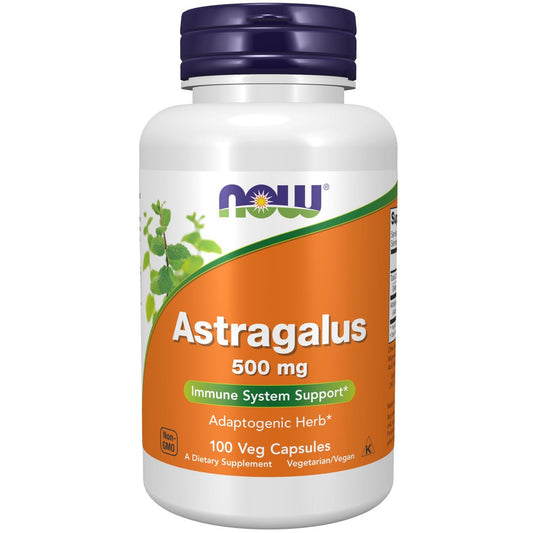 NOW Foods Astragalus 500 mg – 100 Kapseln zur Unterstützung des Immunsystems
