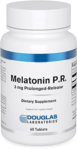 Douglas Laboratories Melatonin Prolonged Release - 3 mg Melatonin - Schlafunterstützung - Für Hormonbalance, Entspannung, Antioxidantien & Immunsystem - 60 Tabletten