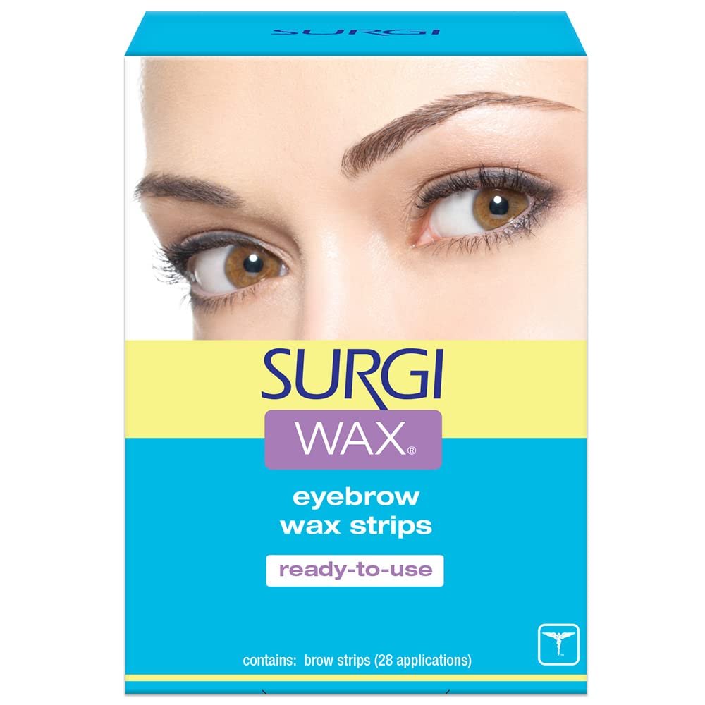 Surgiwax Augenbrauen-Wachsstreifen, gebrauchsfertige Brow Shapers, 28 Anwendungen, (1 Packung)