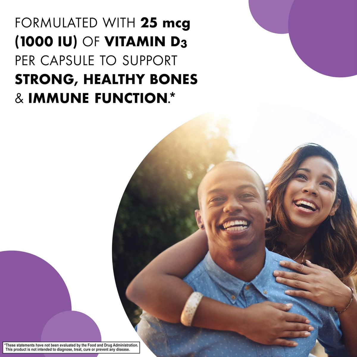 Bluebonnet Vitamin D3 1000 IU 25 mcg – Starke Knochen & Immununterstützung für Frauen & Männer* – Sojafrei, glutenfrei, nicht gentechnisch verändert, vegetarisch – Hoch absorbierbares Vitamin D – 180 vegane Kapseln