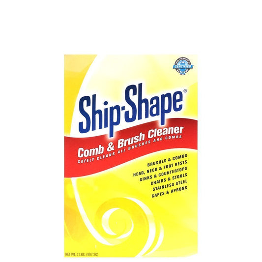 Ship-Shape Professional Comb- und Bürstenreiniger (2 Pfund) – Schwerer Haarbürsten-Reinigungspuder – Entfernt Haarfarbe, Öle und Haarspray-Rückstände – Sicher für Bürsten, Lockenwickler und Salonoberflächen