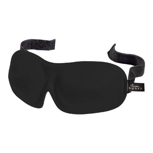 Bucky 40 Blinks Druckfreie Schlafmaske für Reise und Schlaf, Schwarz, Einheitsgröße