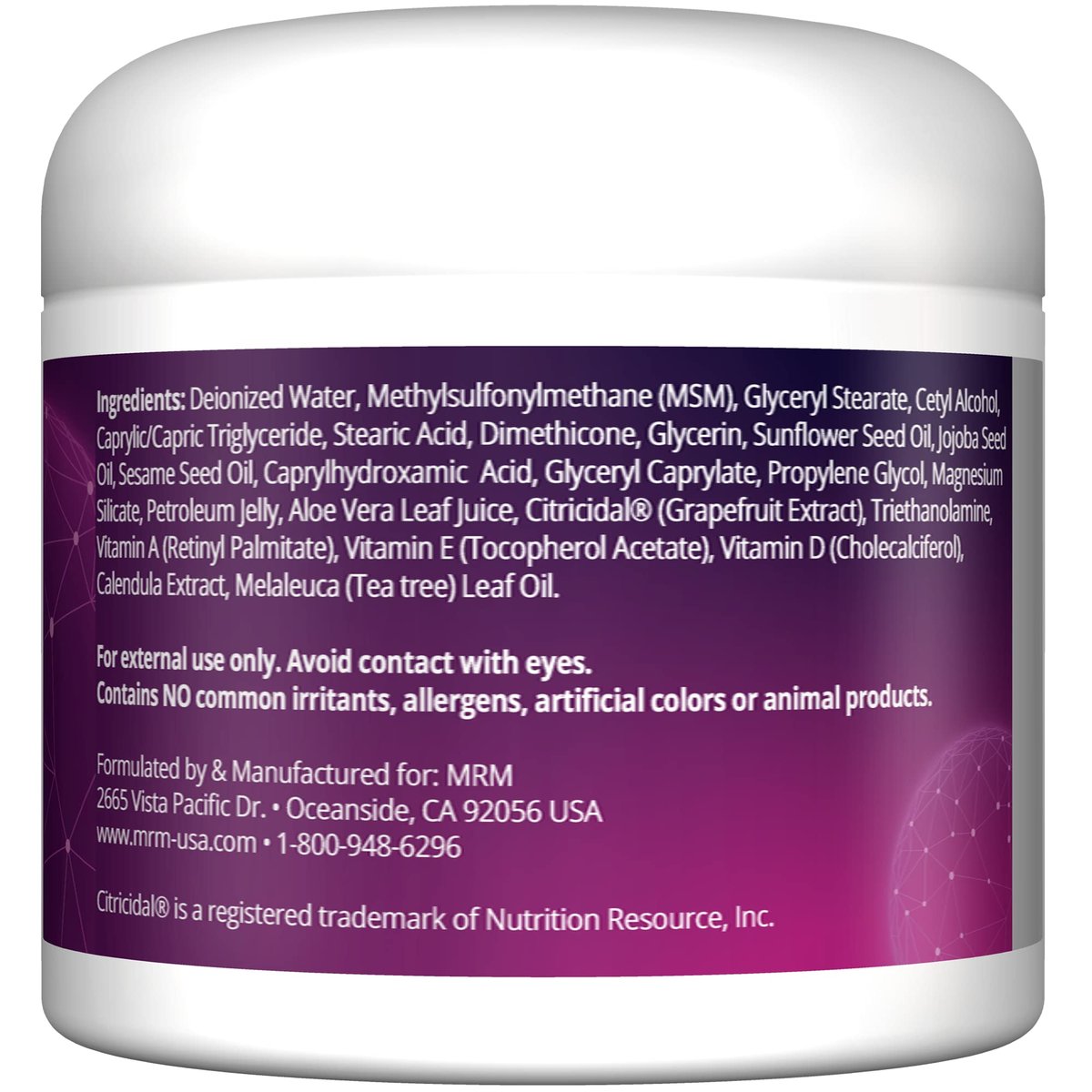 MRM MSM Creme mit Vitamin A & D – Topische MSM Feuchtigkeitscreme für Hautgesundheit und Gelenkkomfort, Hände, Füße, Narbenunterstützung & Wohlbefinden – 118 ml
