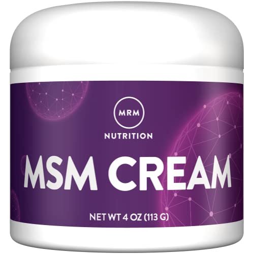MRM MSM Creme mit Vitamin A & D – Topische MSM Feuchtigkeitscreme für Hautgesundheit und Gelenkkomfort, Hände, Füße, Narbenunterstützung & Wohlbefinden – 118 ml