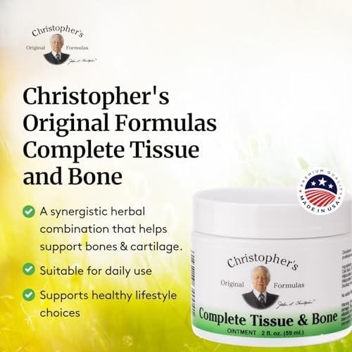 Christopher's Original Formulas Complete Tissue & Bone Ointment, Kräutermischung für Haut & Bindegewebe, 60-g-Glas